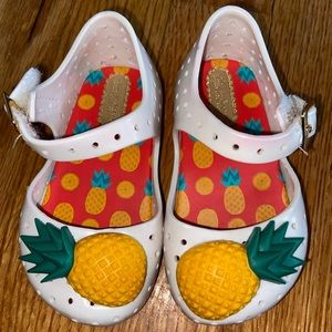 Mini Melissa Gently used Toddler Pineapple Shoes size 5